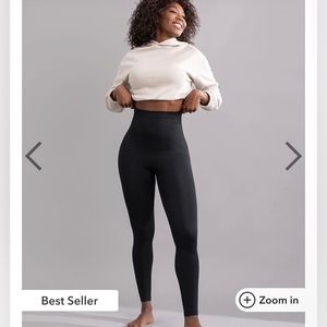 High waisted black leggings